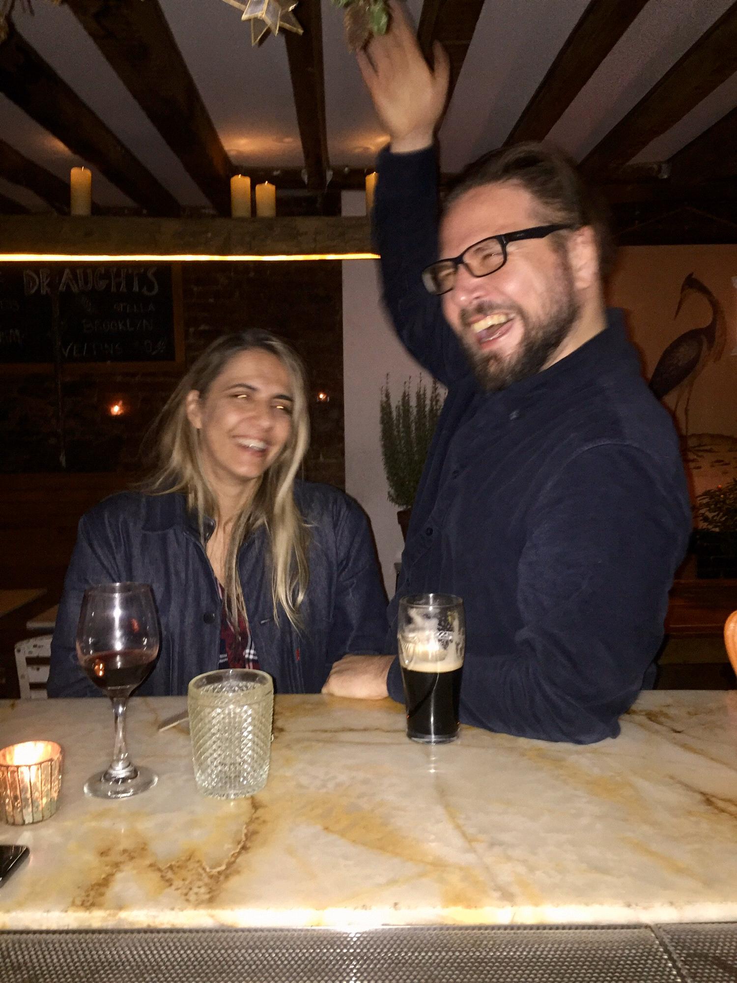 Always fun anywhere with you! @ Taberna visiting our dear friend Sofia.