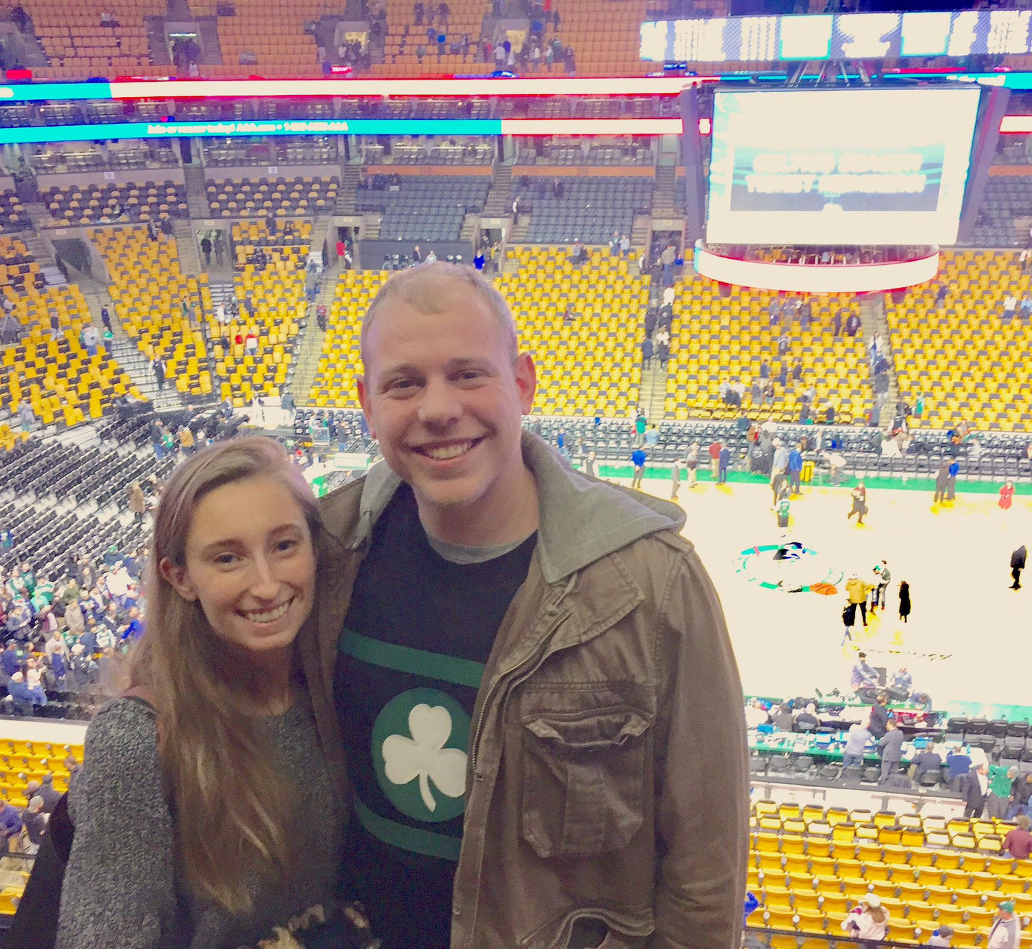 Our first Celtics game together