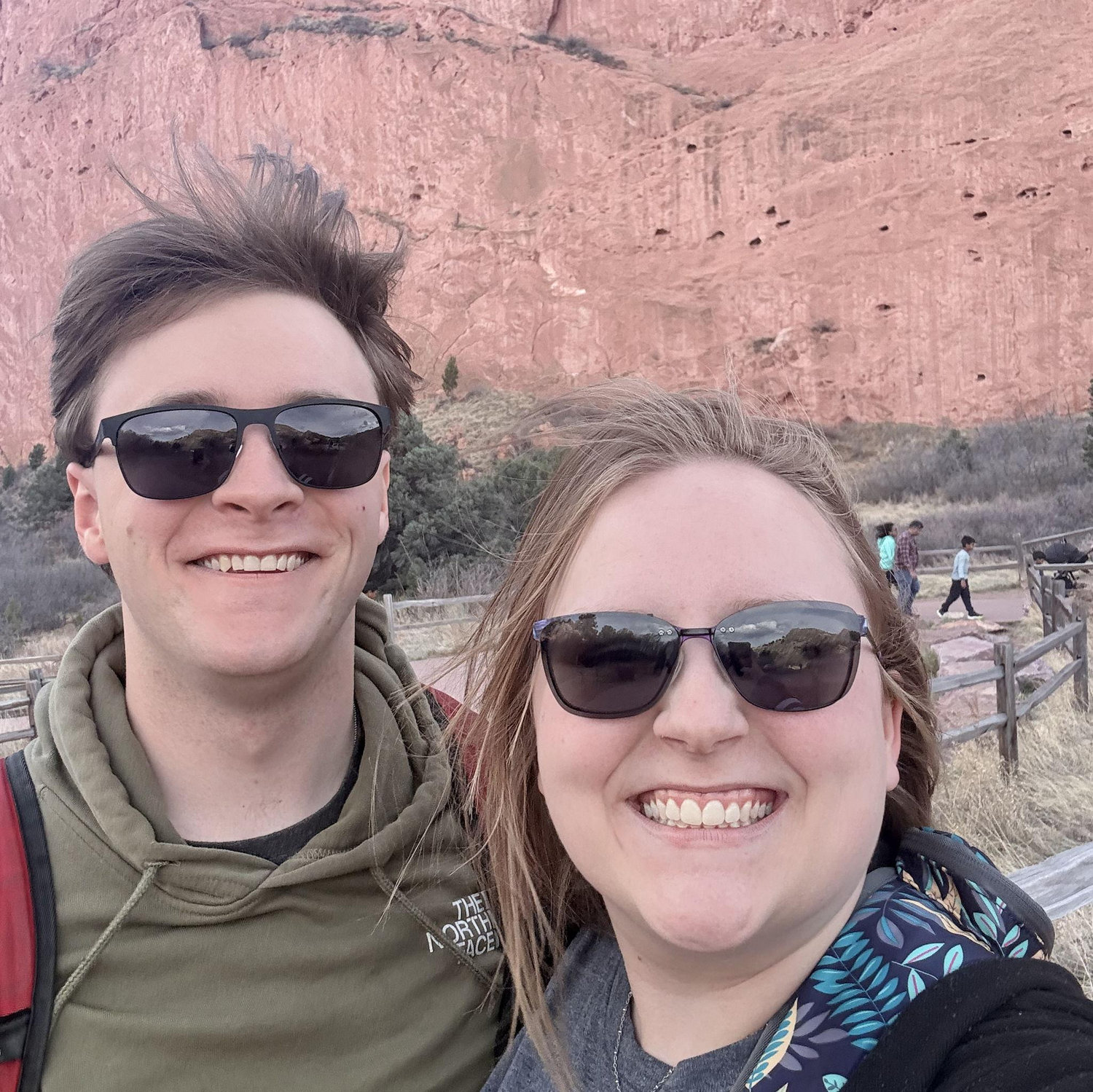 Garden of the Gods. If you can't tell, it was WINDY!