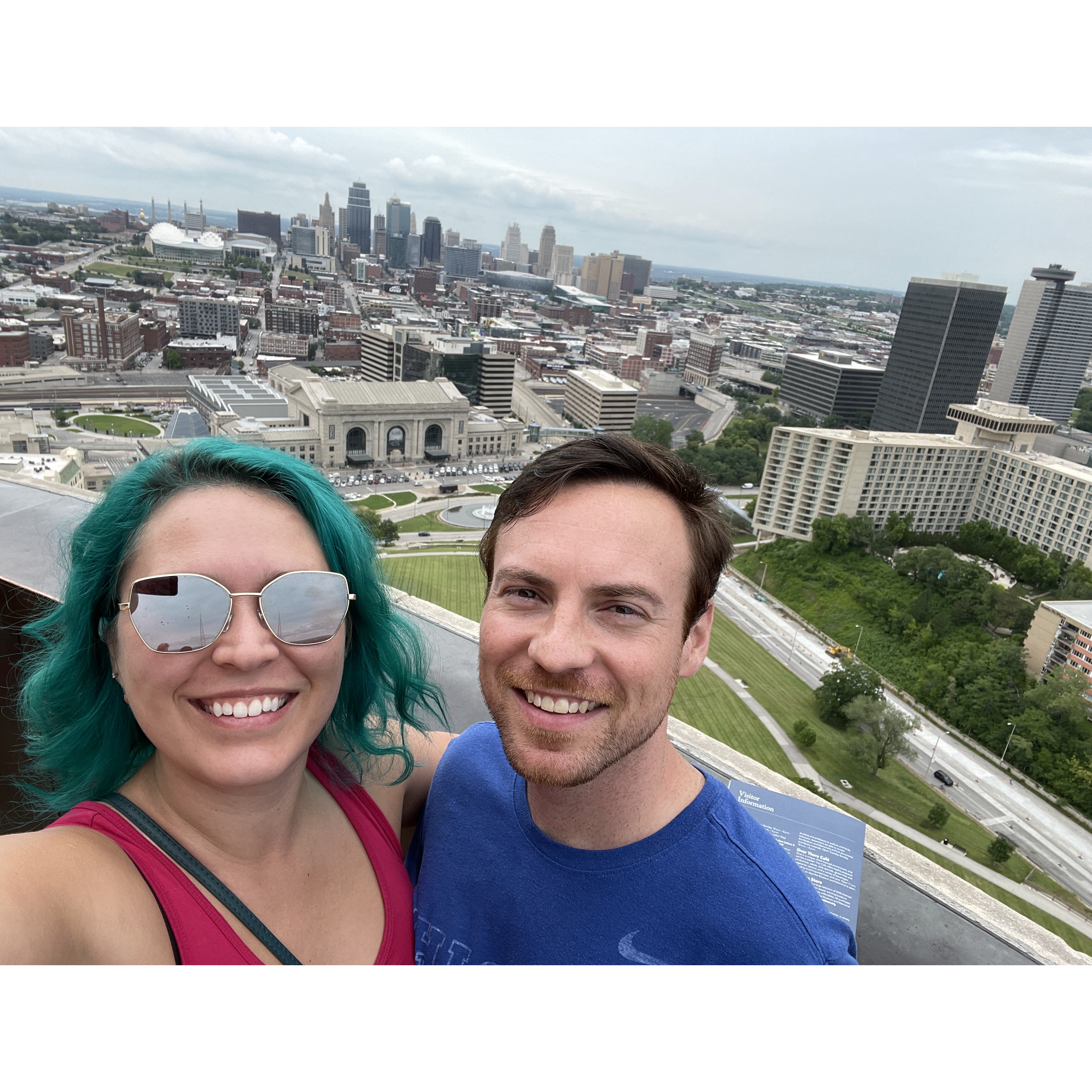 Views of KC from the top of Liberty Memorial