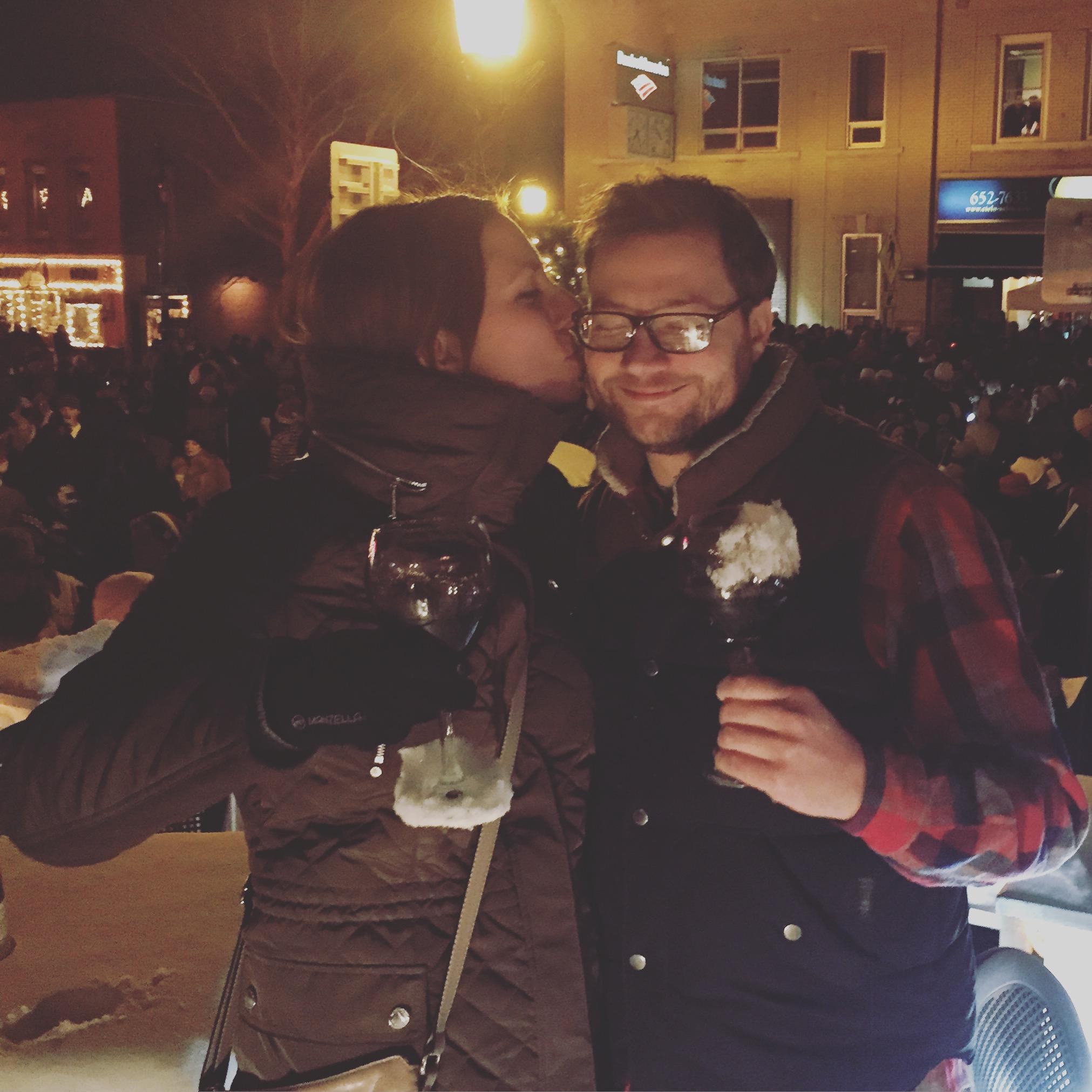 An unplanned overnight in East Aurora for Dan's birthday after we learned the streets were closed for caroling.