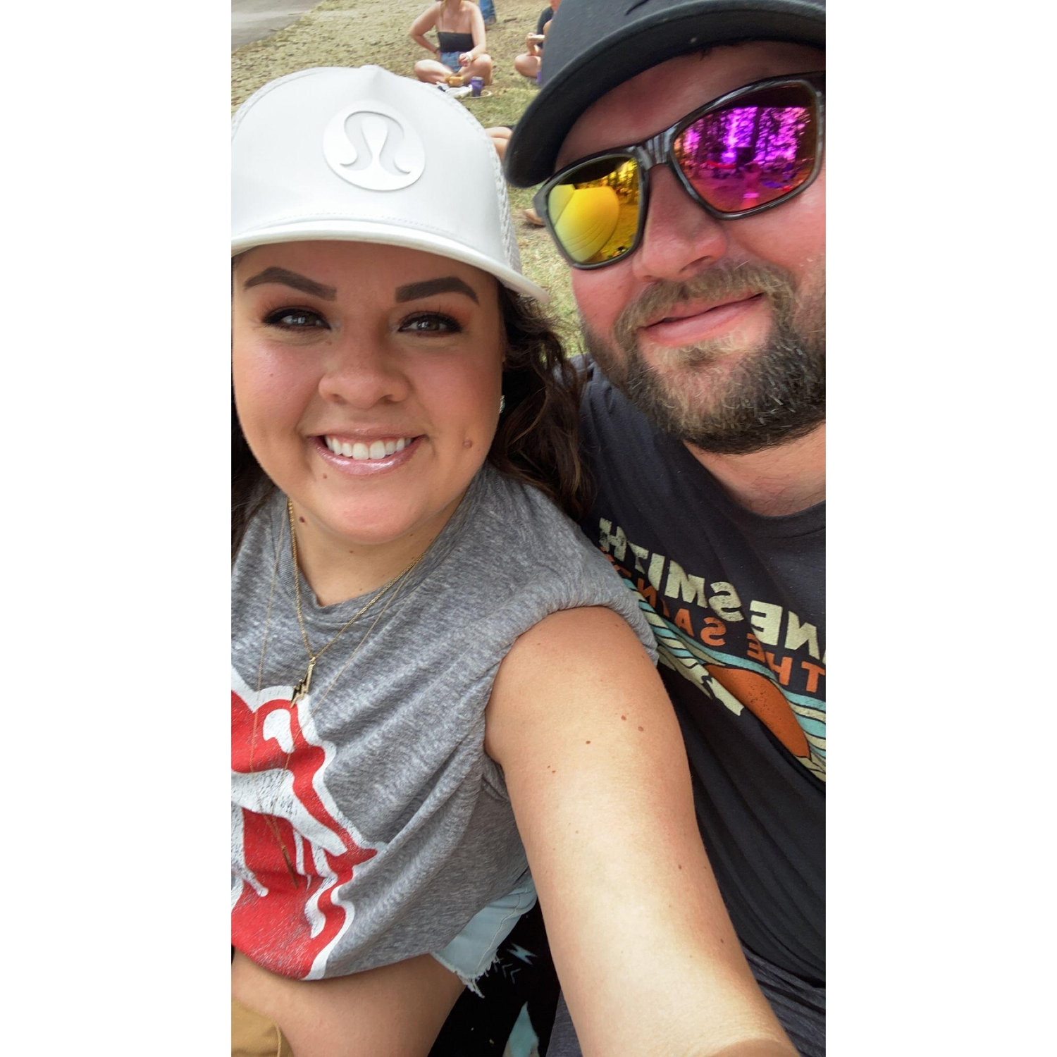 Under the Big Sky Fest (the day before he popped the question!)