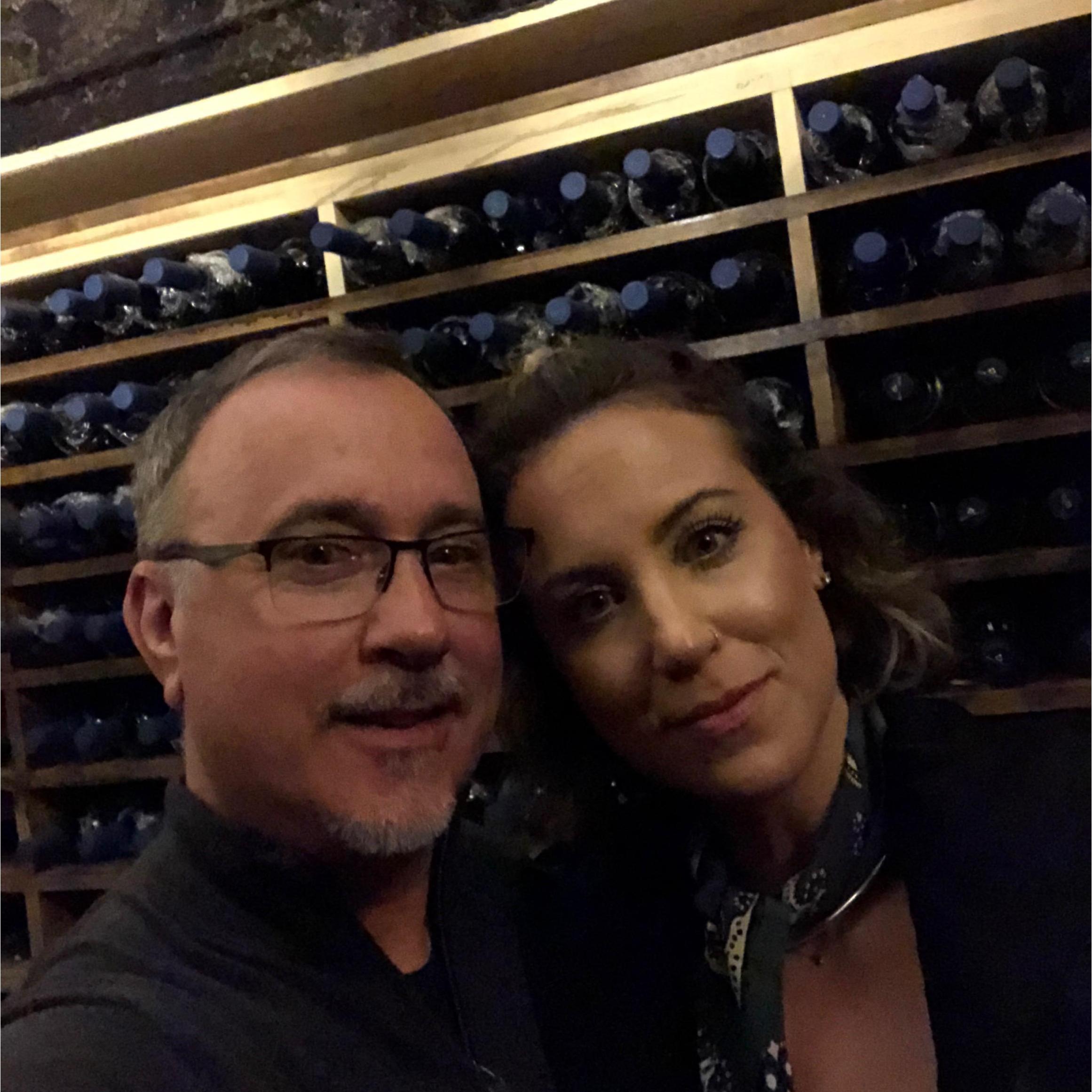 Roma 2018. In the wine cellar of an amazing restaurant.