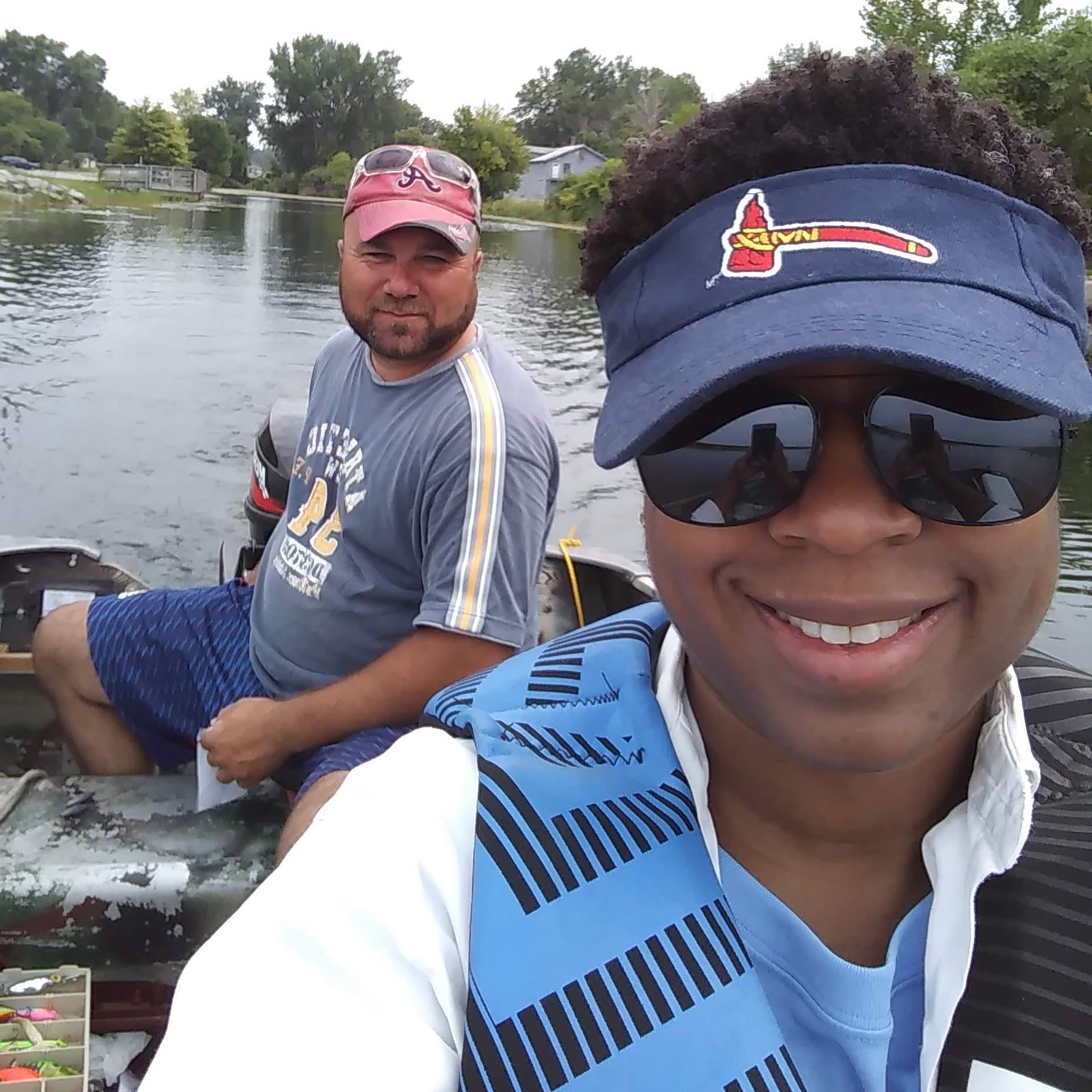 fishing in Bay Port, Michigan