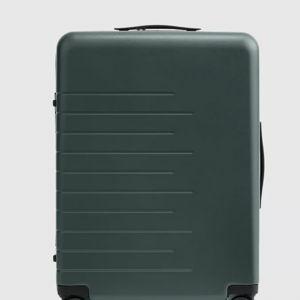 Medium Check-In Suitcase in Dark Green