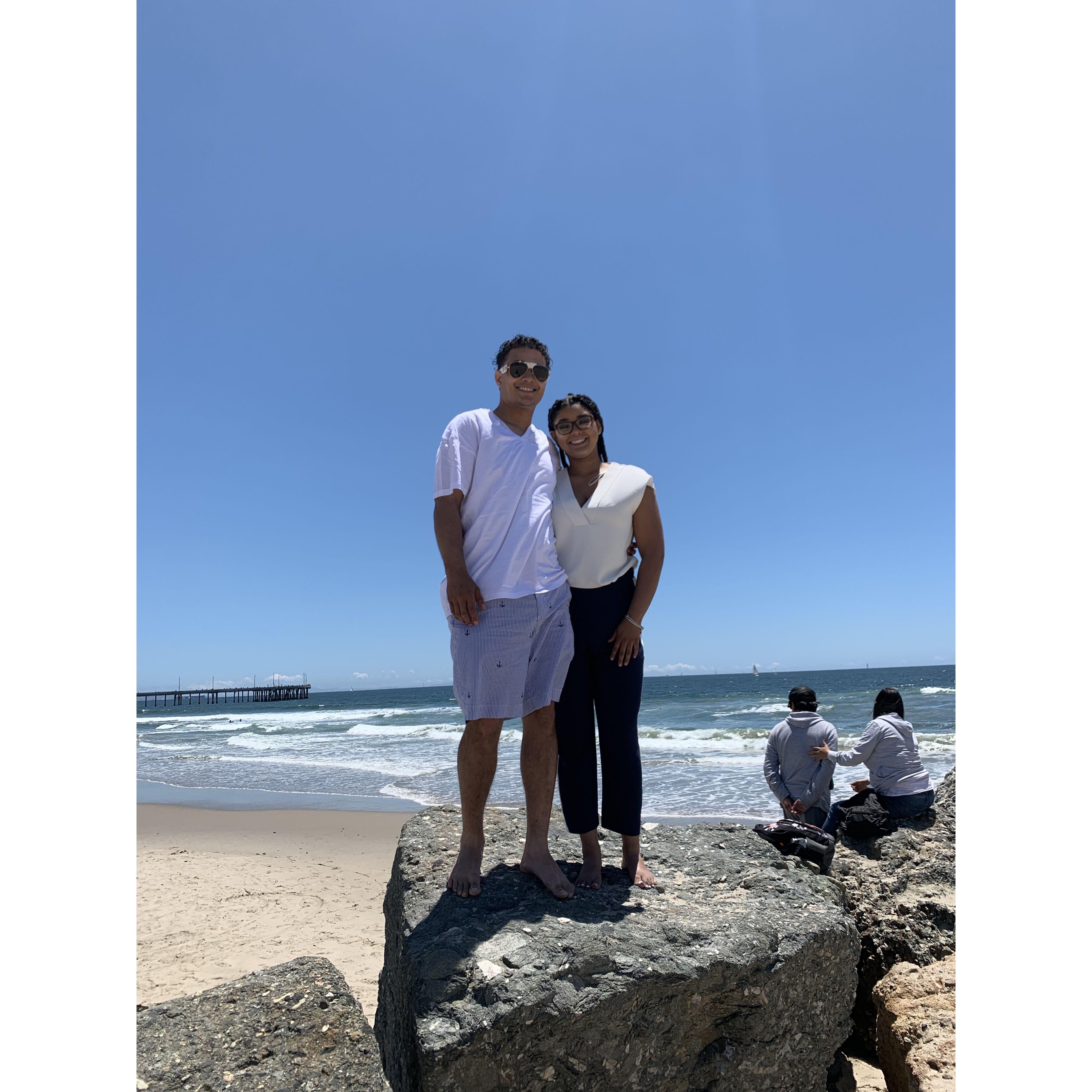 Our 1st trip to Santa Monica Beach🌊