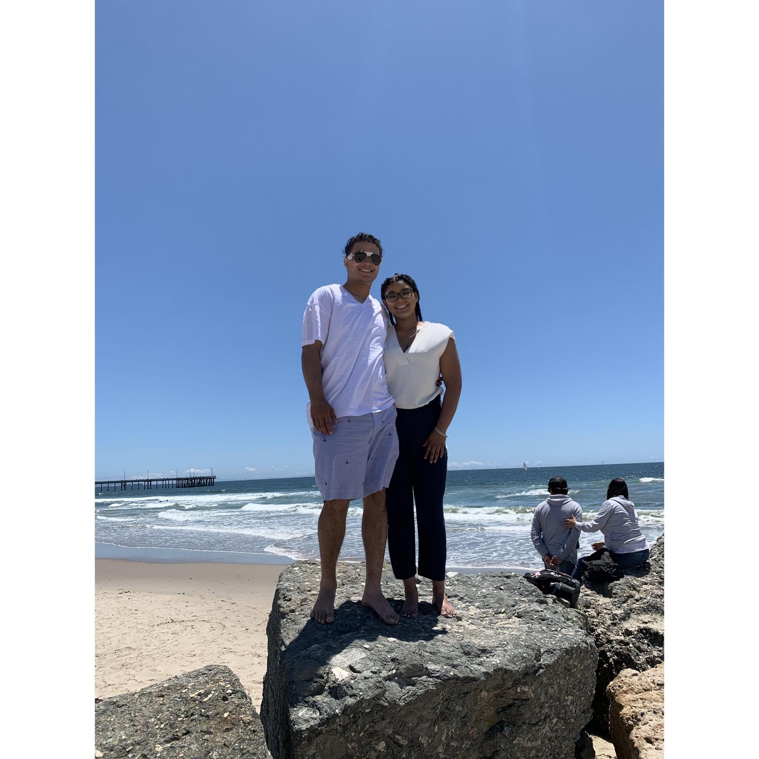 Our 1st trip to Santa Monica Beach🌊