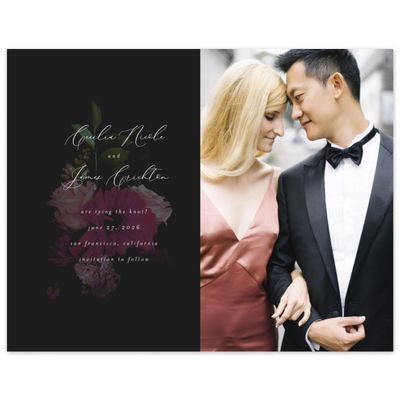 Black Wedding Digital Save the Date - Kylan Bloom