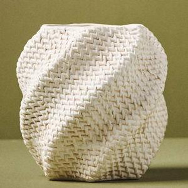 Lennon Twist Textured Cement Pot - Large