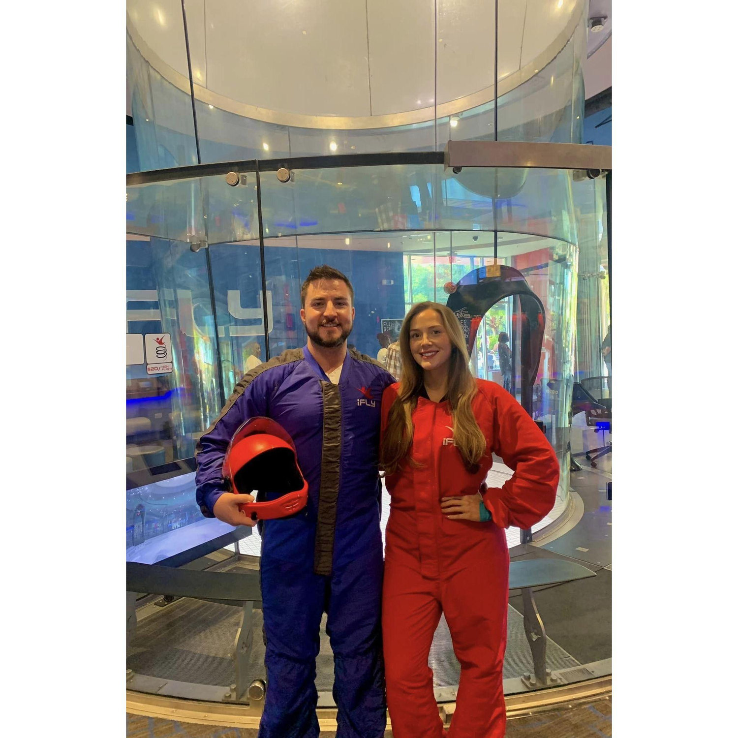 Checking out David's new job at iFly!