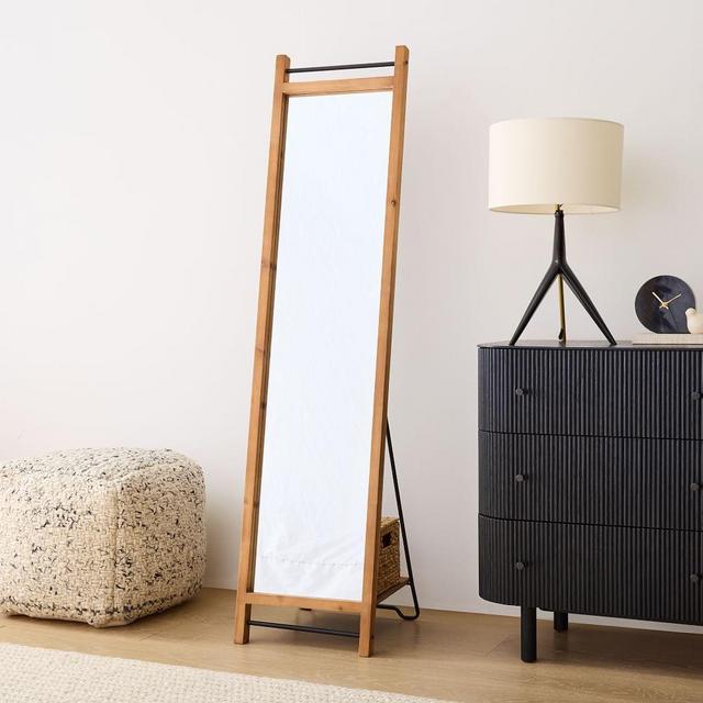 West Elm Standing Floor Mirror, Wood