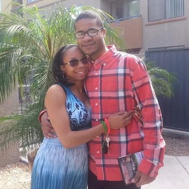 Ken visiting me in Arizona, little did we know Kavon was forming in the womb at this time lol