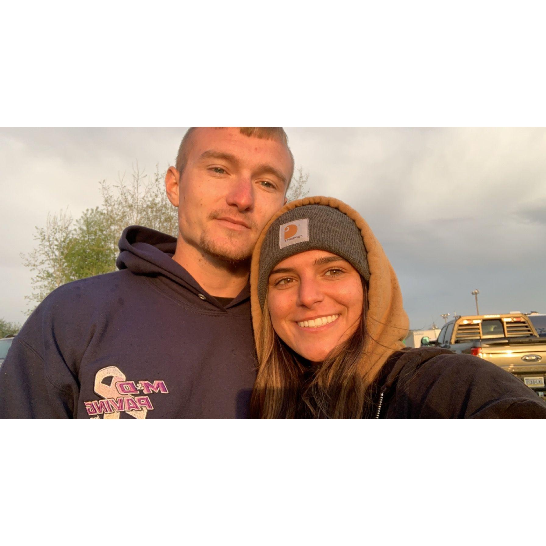 One of our first pictures together...May 1, 2021