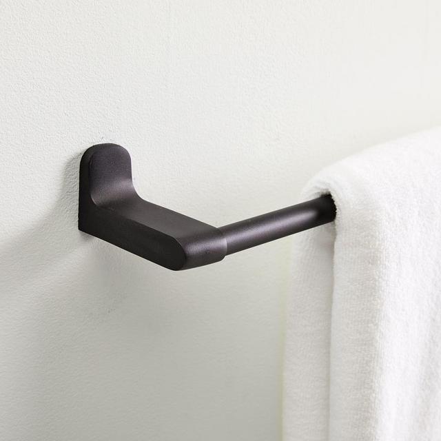 Mid Century Bath Hardware, 18in Towel Bar, Dark Bronze