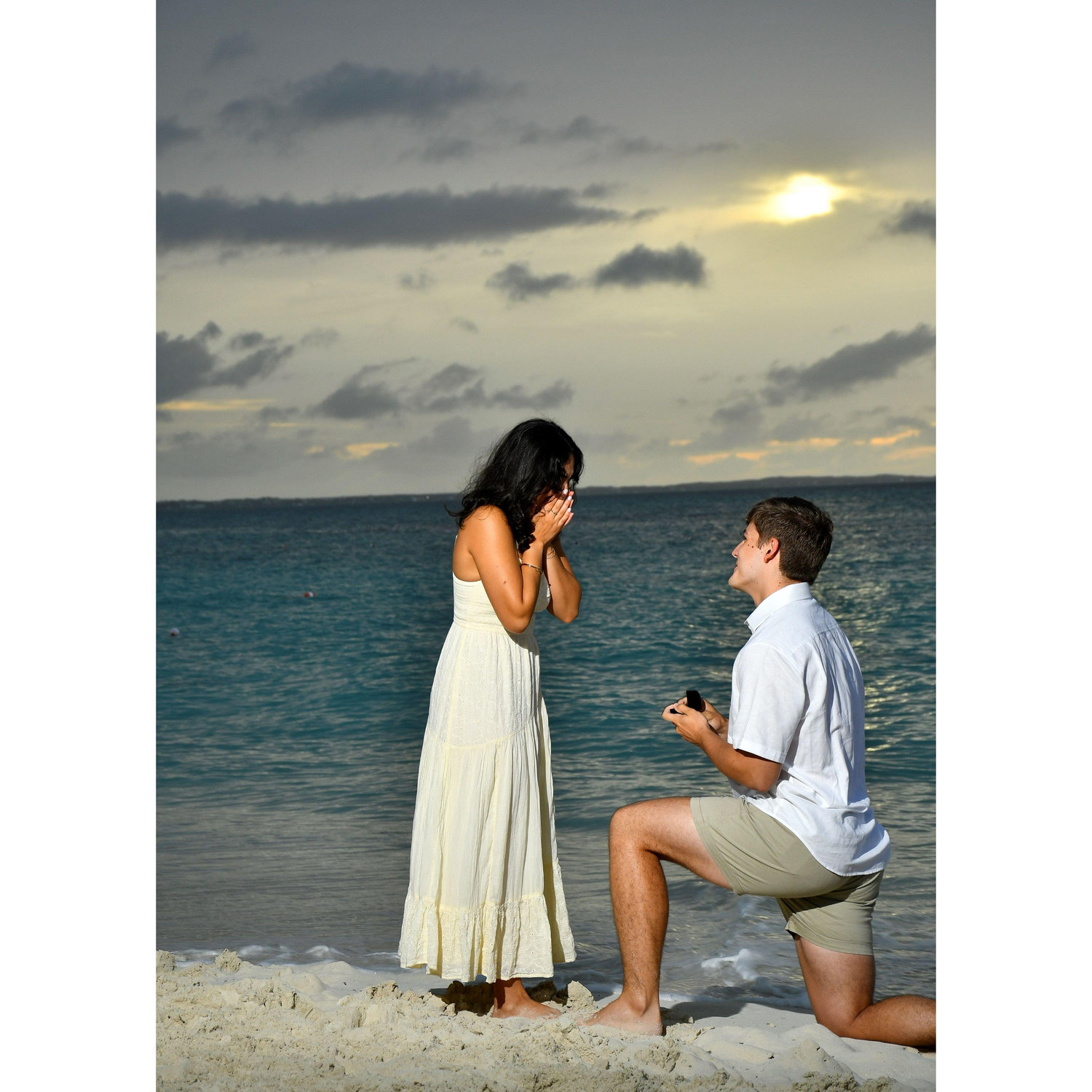 When Bren proposed to me in Turks and Caicos!