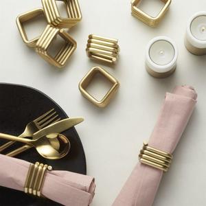 Hip Square Napkin Rings Set of 8