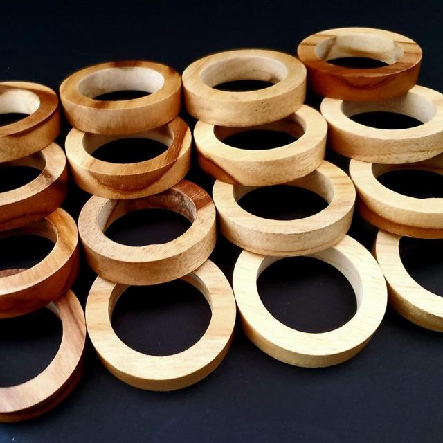 Exotic Wood Napkin Ring - Set of 4, 6, 10 or 20 pieces