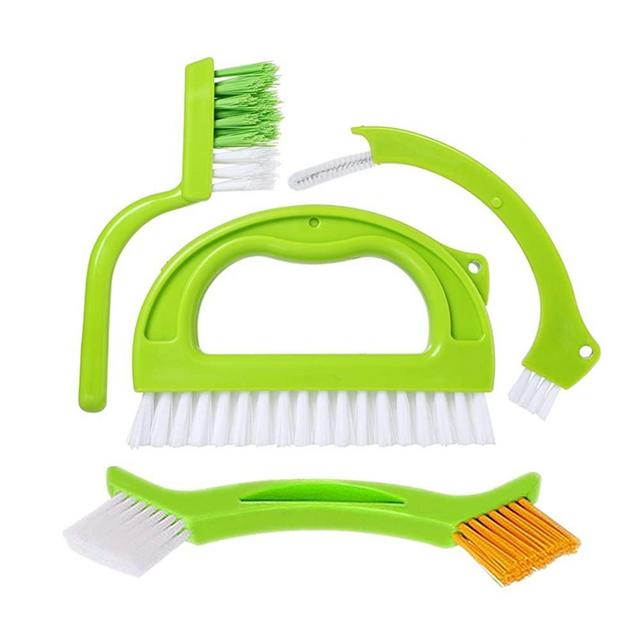 Grout Cleaner Brush - Tile Joint Cleaning Scrubber Brush with Nylon Bristles - Great Use for Deep Cleaning Shower,Floors,Window,Bathroom,Kitchen,Track and Other Household.4 in 1 Value Pack By DoriHom.
