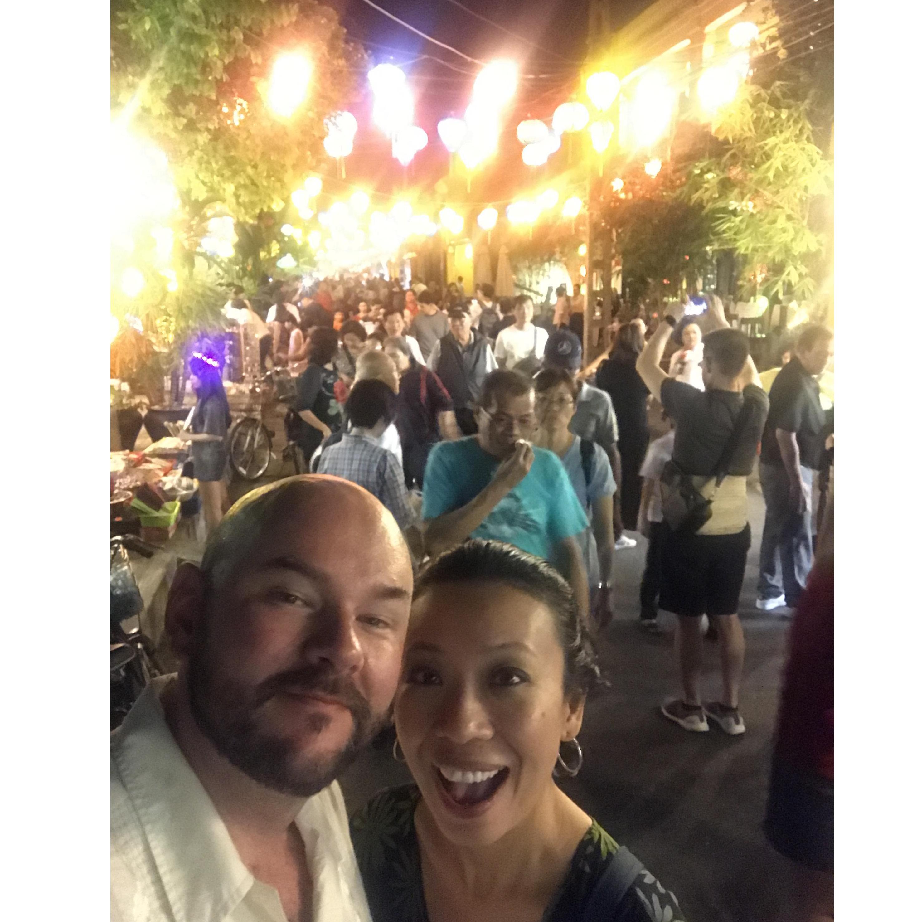Eating our way through hawker markets in Singapore.