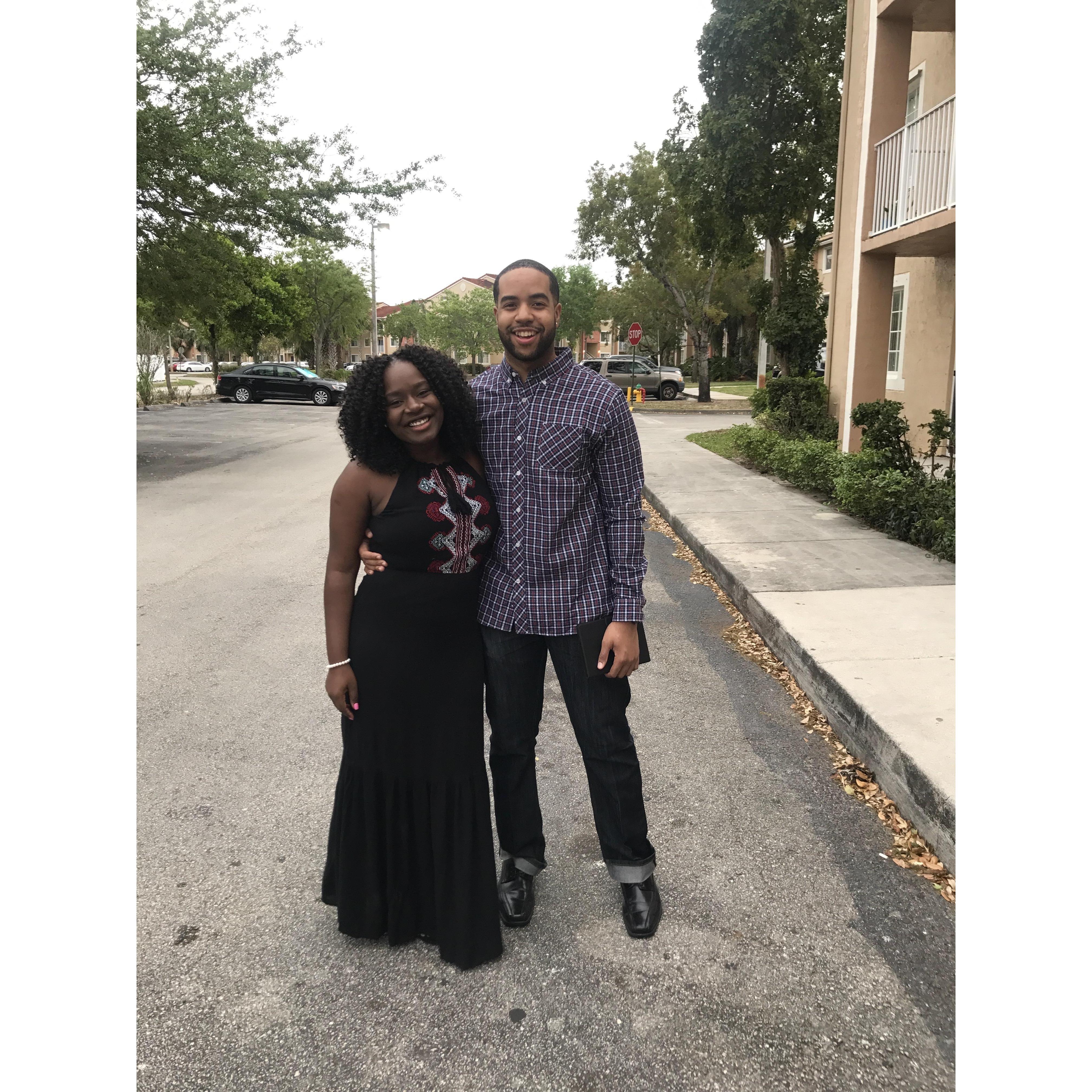 3/10/2018: Joshua's first visit to Miami to meet Marleca’s family.