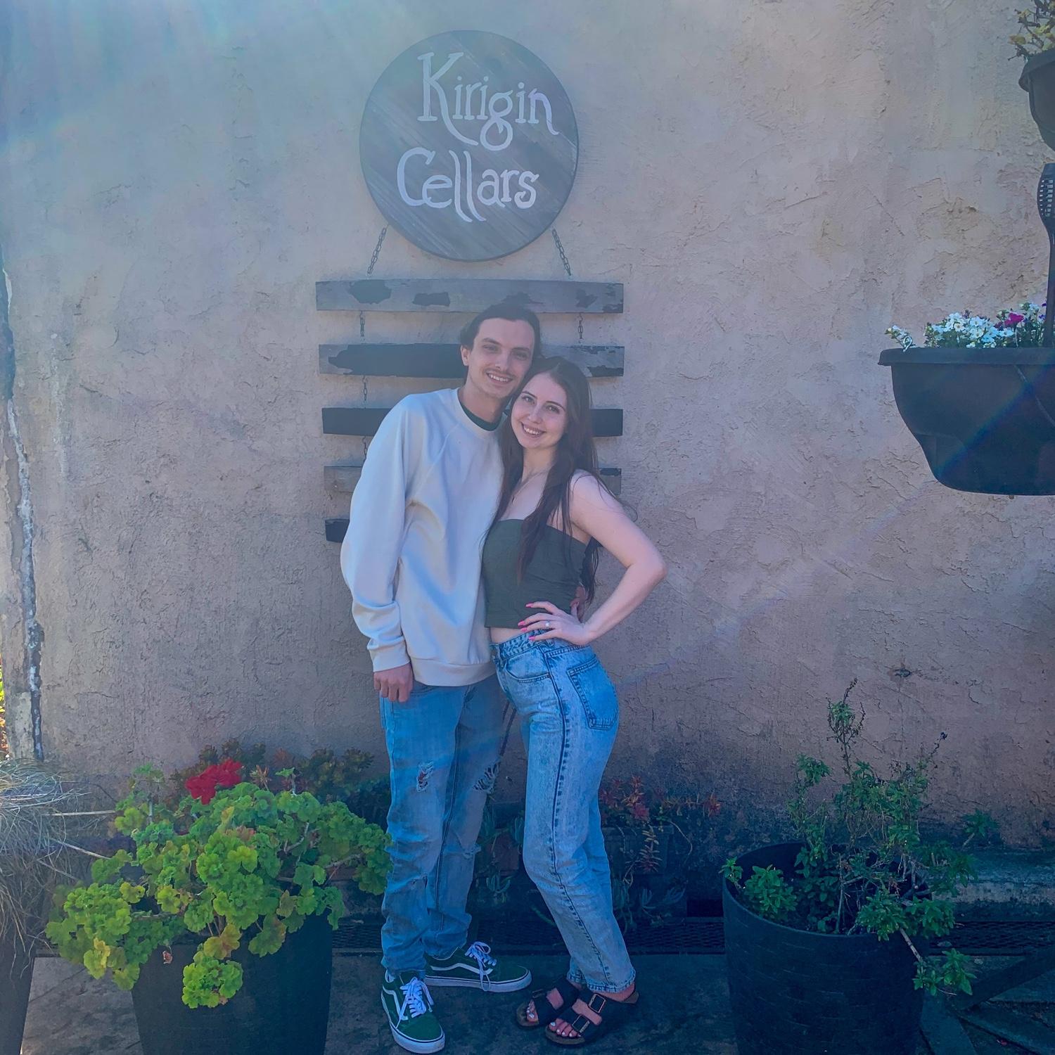 The day we toured our beautiful venue for the first time!