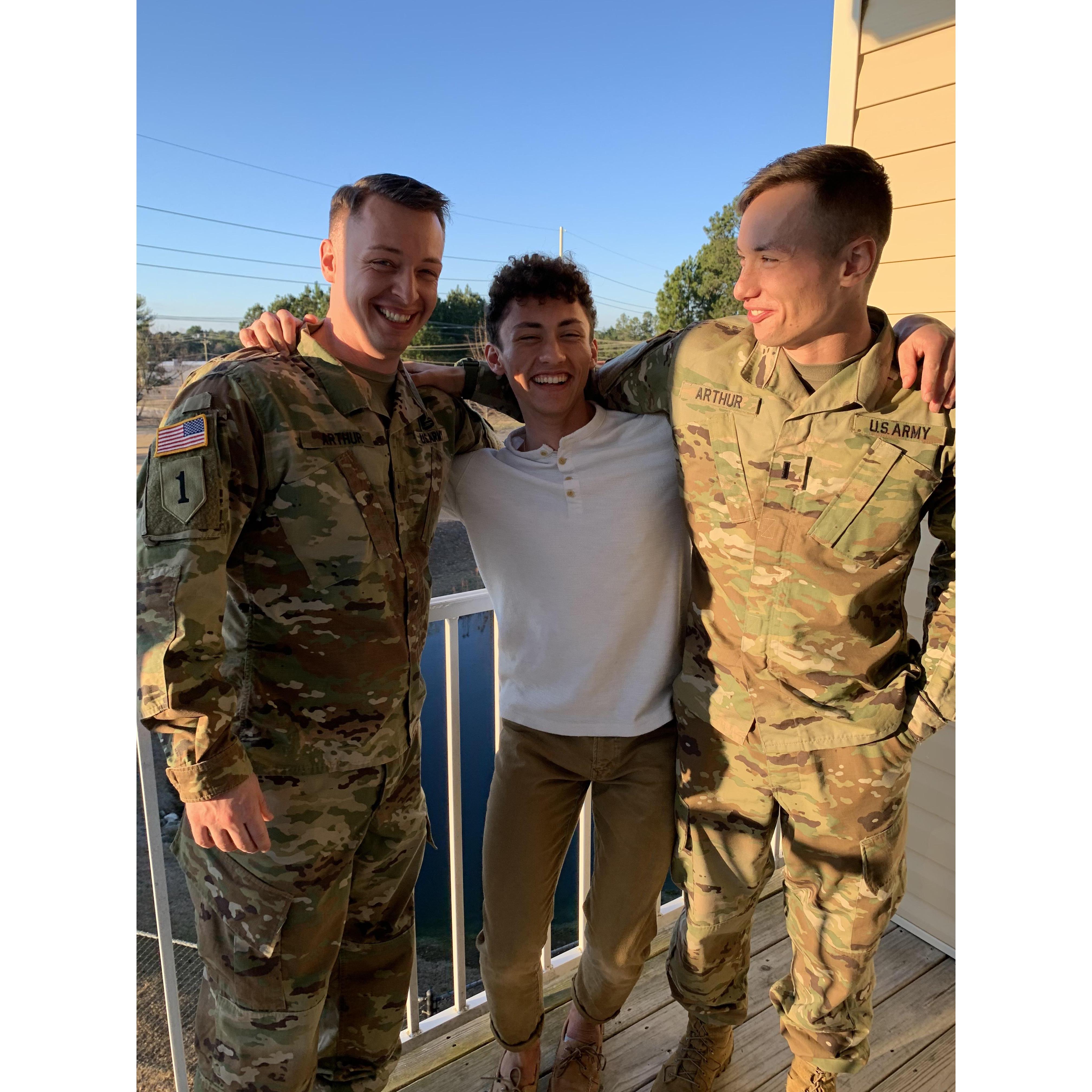 Matts first promotion ceremony with all his brothers together!