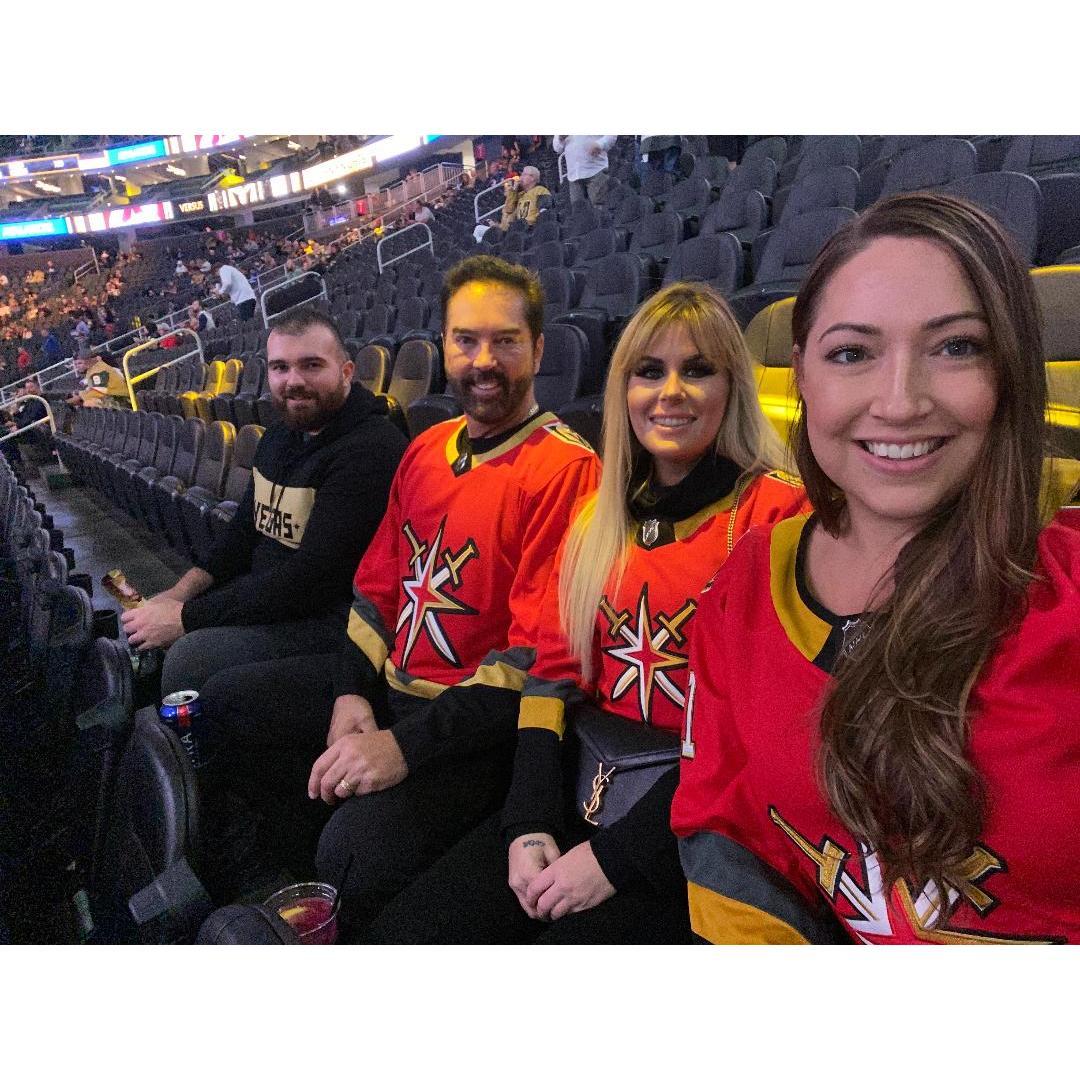Golden Knights game with Sara and Dave!