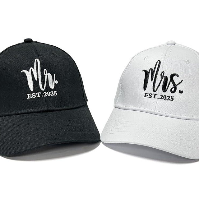 Hepandy Mr Mrs Mom Dad Captain First Mate Mama and Mini Baseball Hats