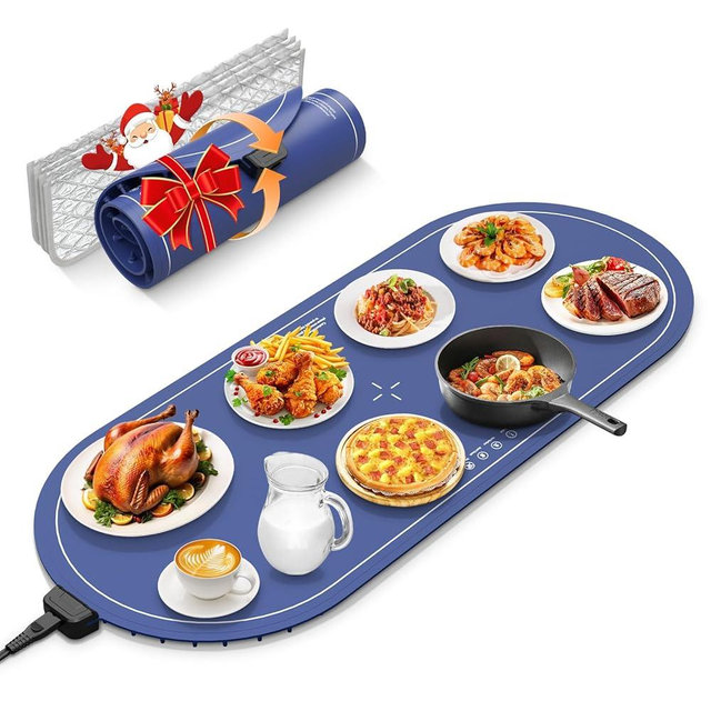 Warming Mat for Food Extra Large,36x16 Food Warming Mats for Countertop,Heating Mat for Food,Silicone Food Warmer Mat,Food Warmers for Parties Buffet,Warming Trays for buffets Party
