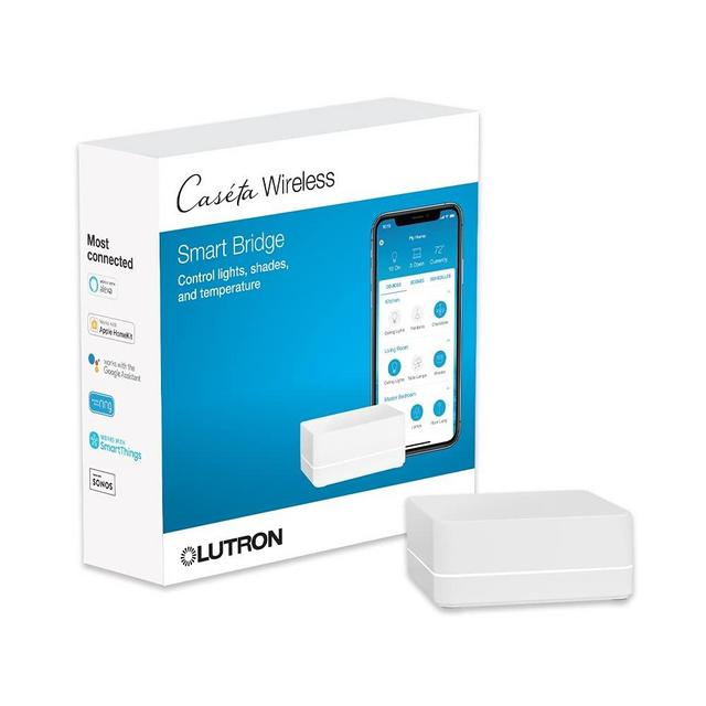 Lutron Caseta Wireless Smart Bridge | Works with Alexa, Apple HomeKit, and the Google Assistant | L-BDG2-WH | White