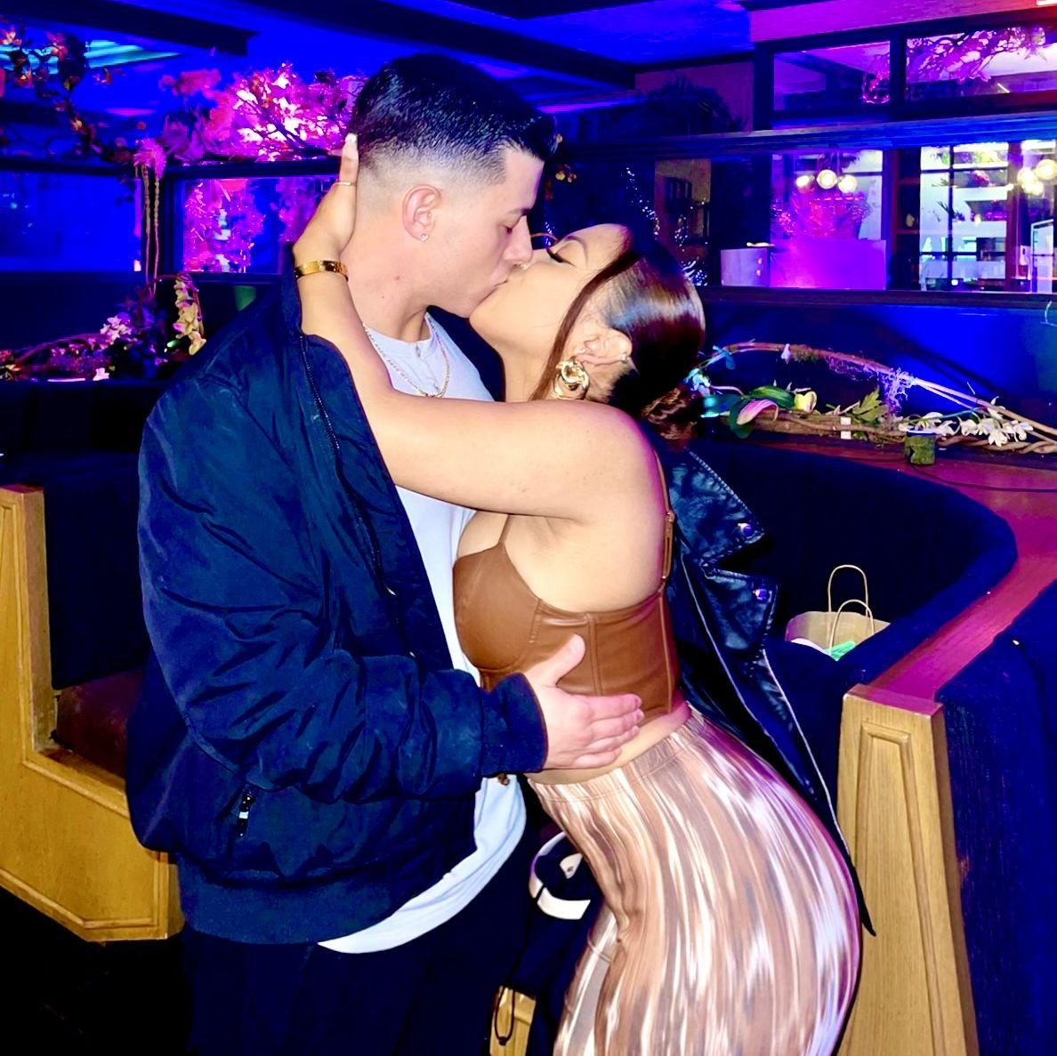 We said I love you for the first time on this night, picture snapped by our best friend
