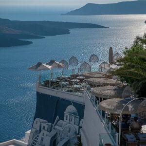 Meal in Santorini