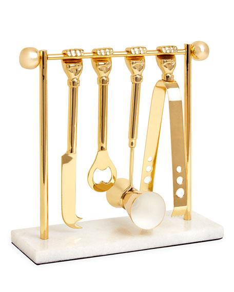 Jonathan AdlerBarbell Barware Set