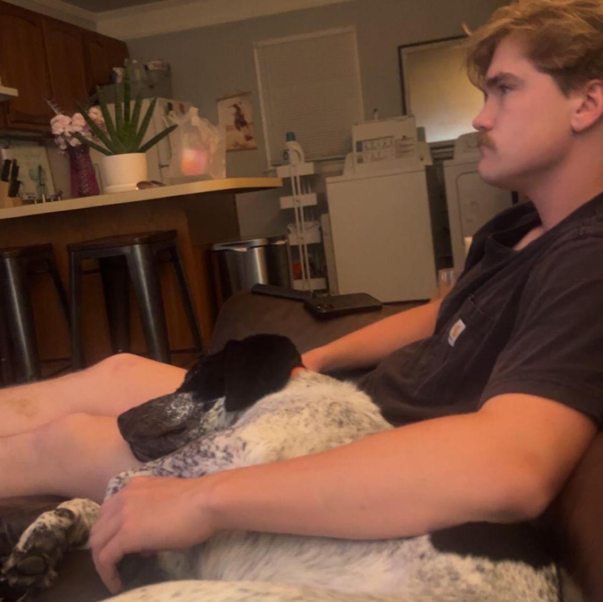 My boys watching Lady and the Tramp :) This night I cried to him because I was saying that he was never going to propose to me. Little did I know what was to happen the next day...