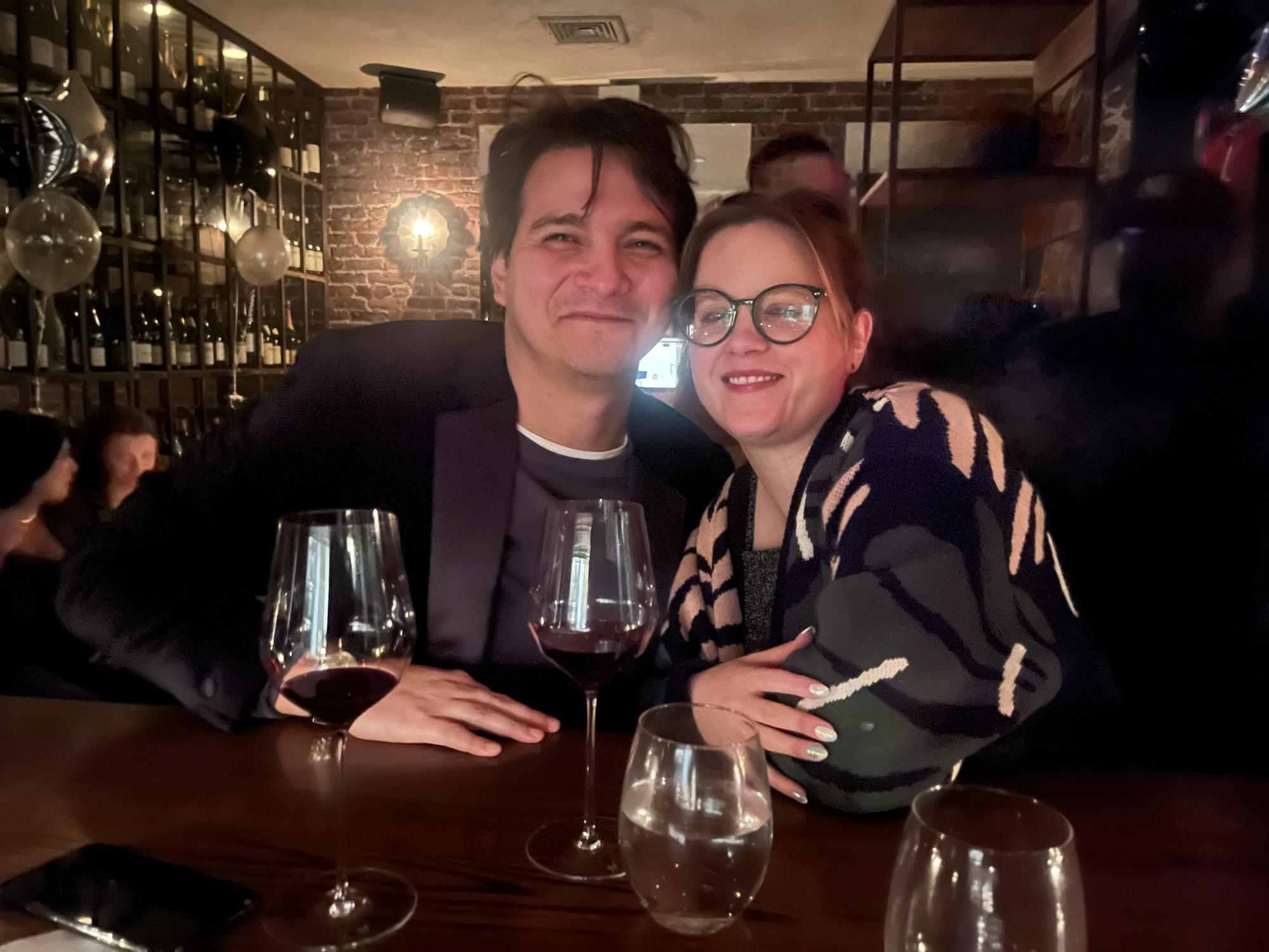 Night of our engagement, January 1, 2022