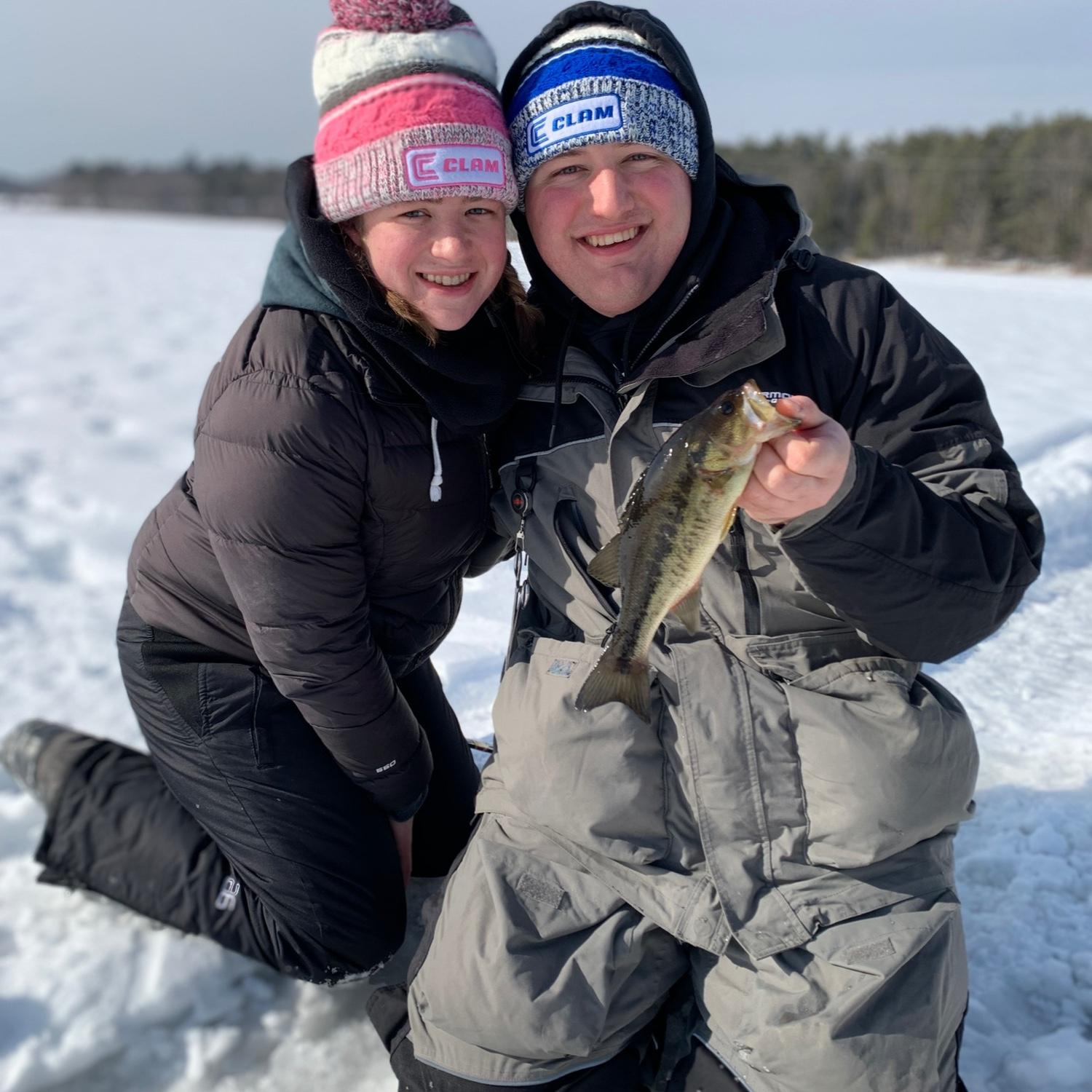 Jeremy and Hannah love spending time fishing together… In all types of weather!