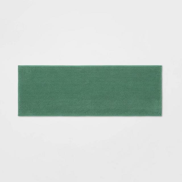 20"x58" Everyday Chenille Bath Runner Light Green - Room Essentials™
