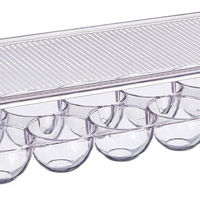 Dial Industries Fridge Egg Storage Holder, 14 Egg Container with Lid