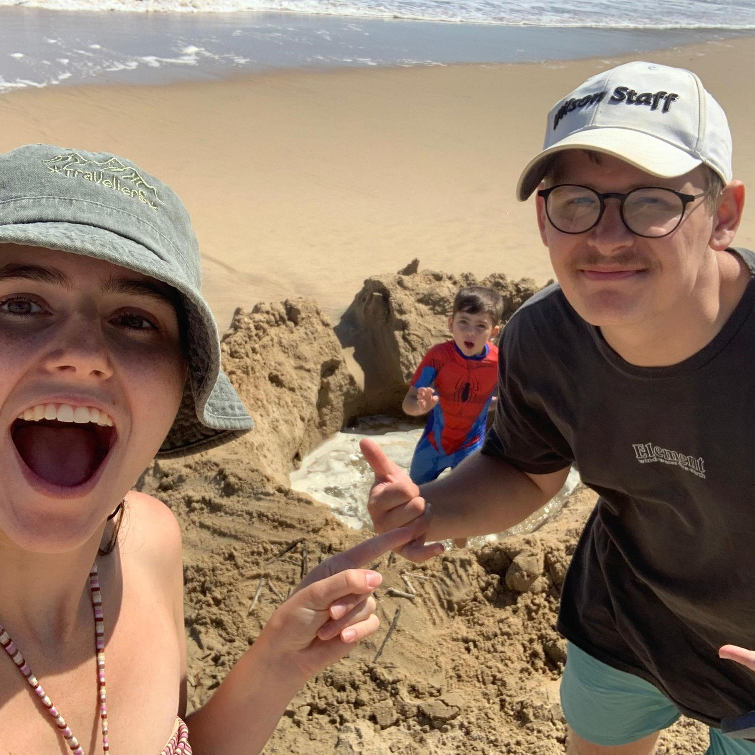 You can't go to the beach without building the biggest sandcastle possible.