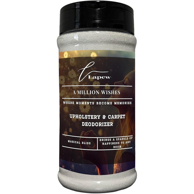 Lapew A Million Wishes Carpet Freshener Powder: Powerful Odor Eliminator for Home, Upholstery Deodorizer, Carpet Deodorizer, Pet Urine, Cat Litter Box - A Million Wishes Fragrance.