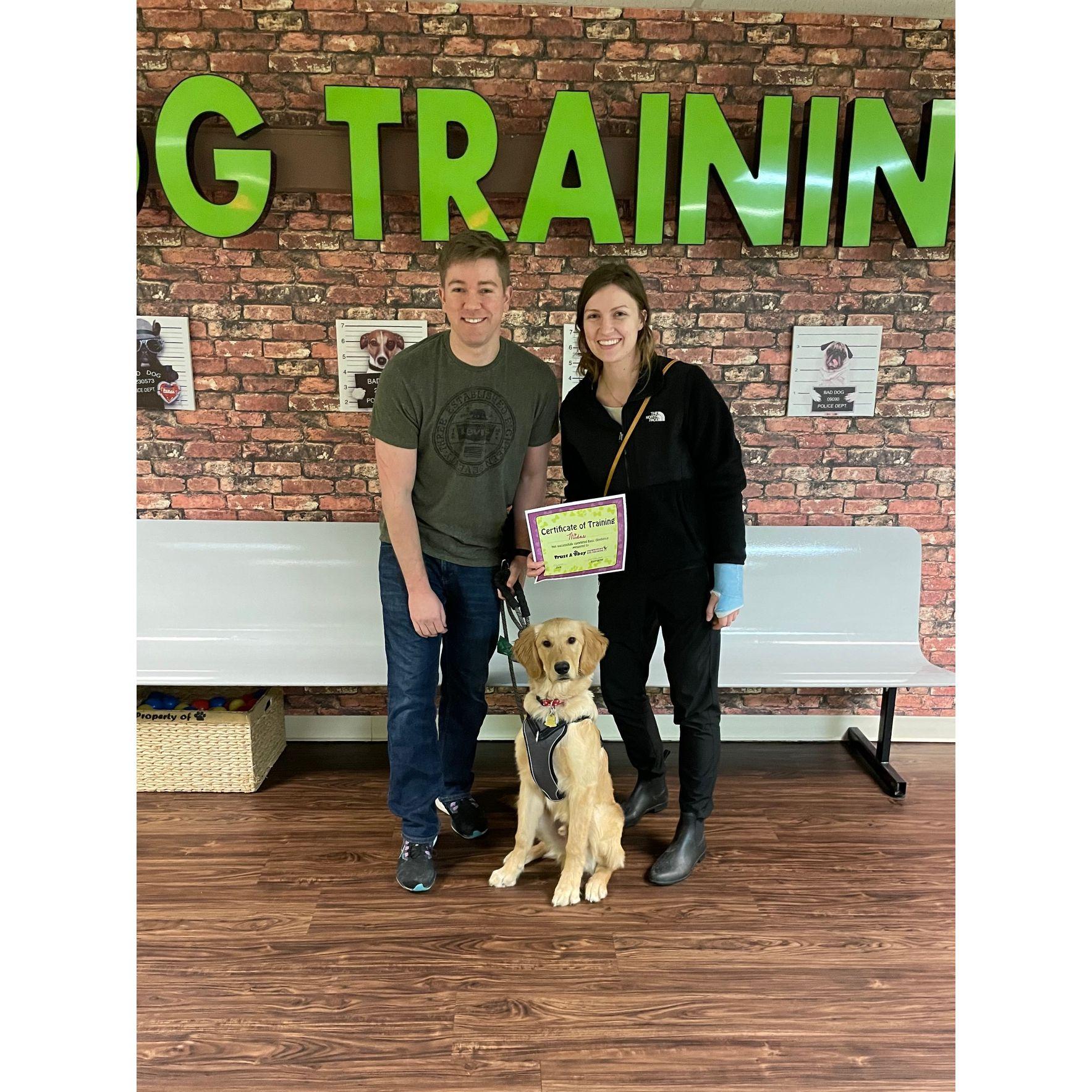 Nicole breaks her wrist, Christian endures intern year, and Midas barely passes puppy training