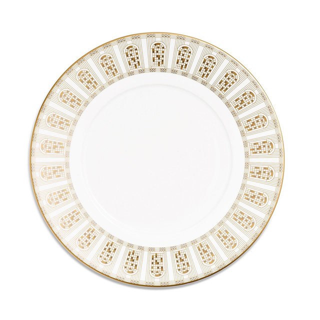 Baccarat Arcadia Gold Dessert Plates, Set of 2