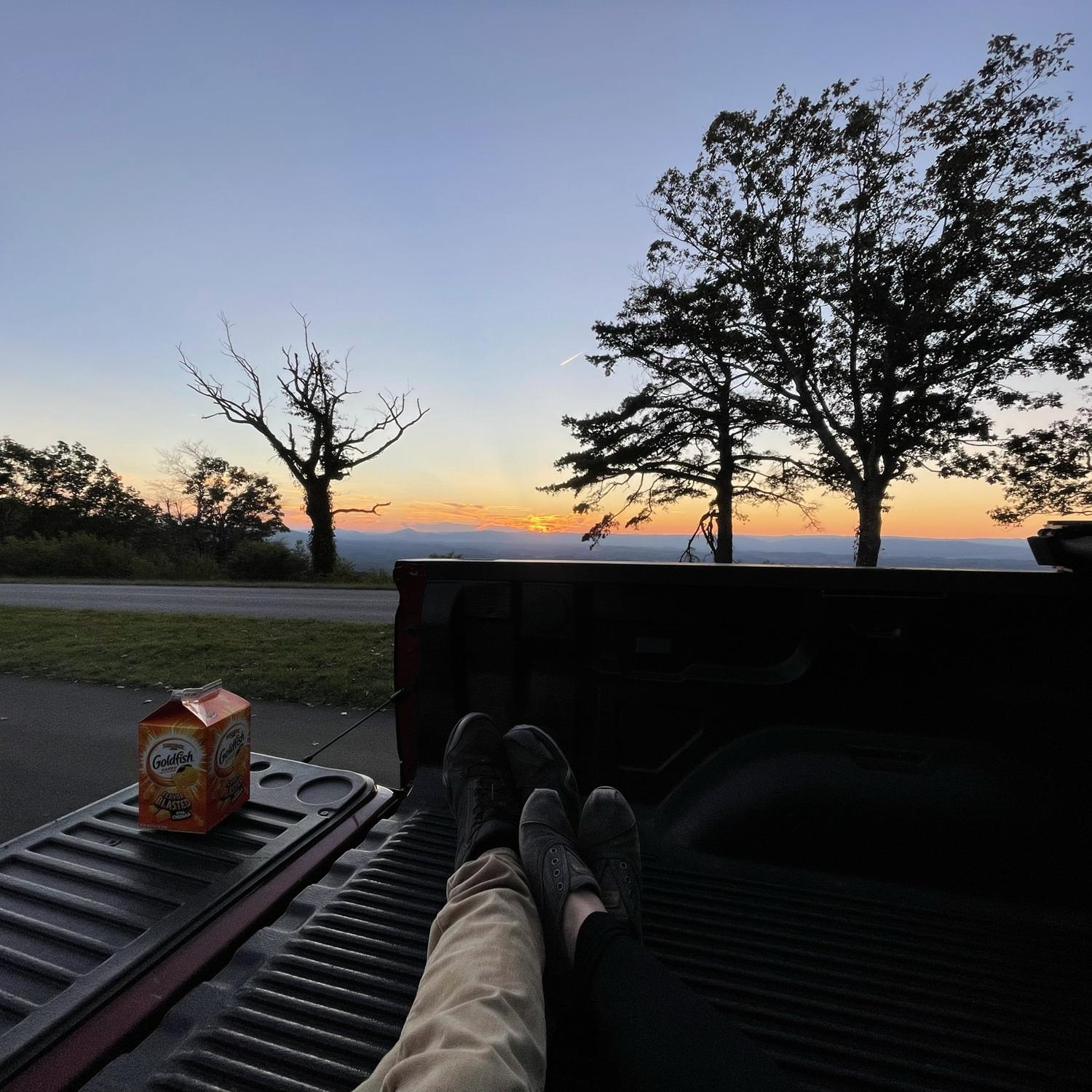 Sunset Blue Ridge Parkway Date