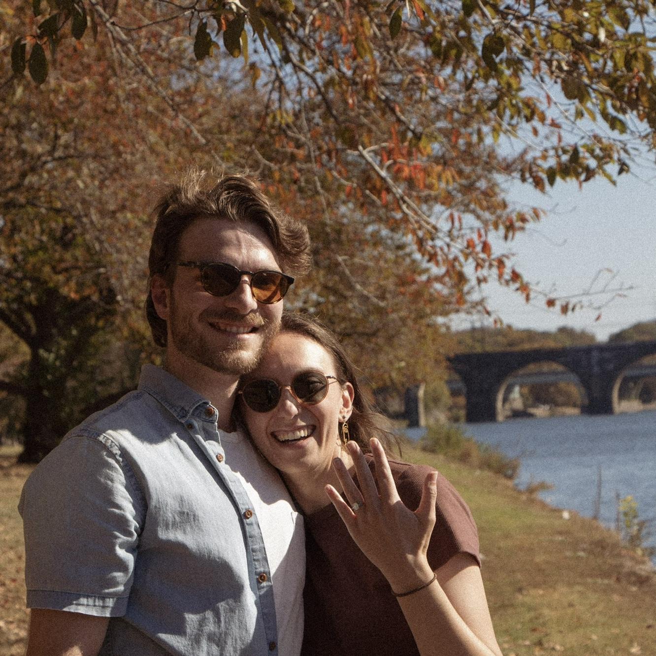 Engagement on a perfect Philly fall day, October 2024