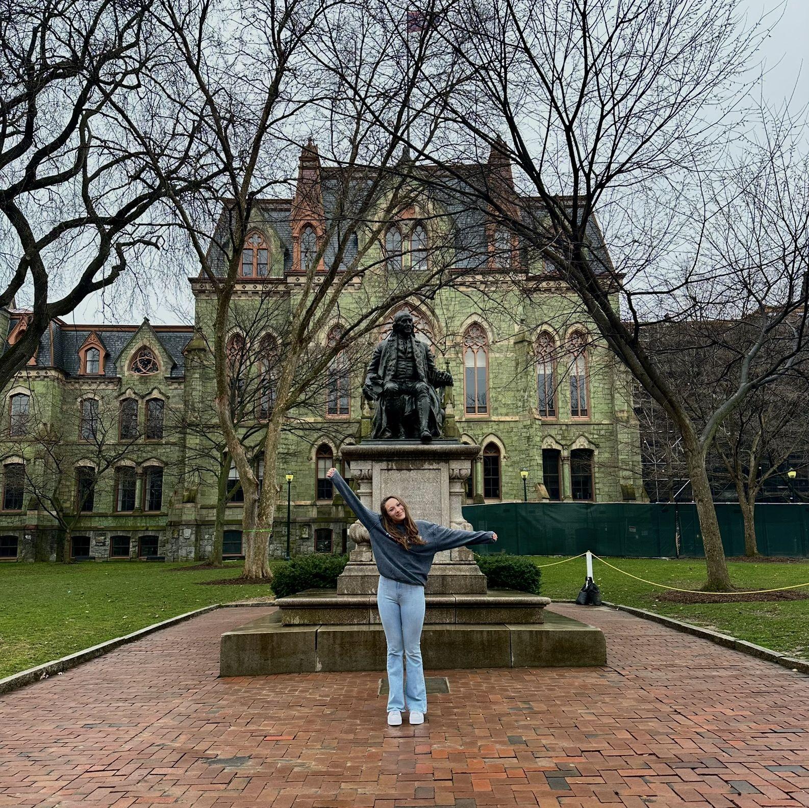 Carly commits to Penn for her Neuroscience PhD!