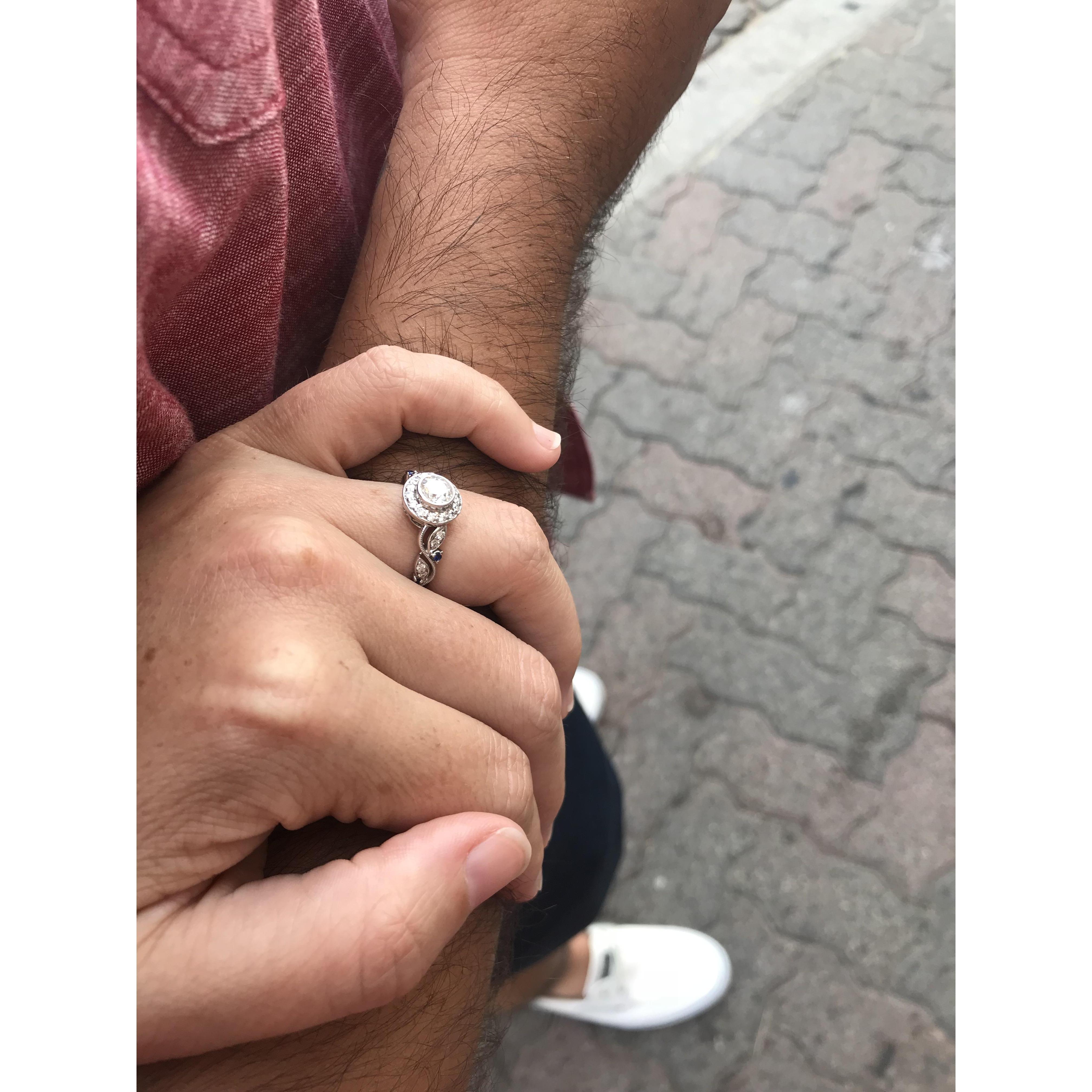 Right after Kyle proposed on Catalina Island