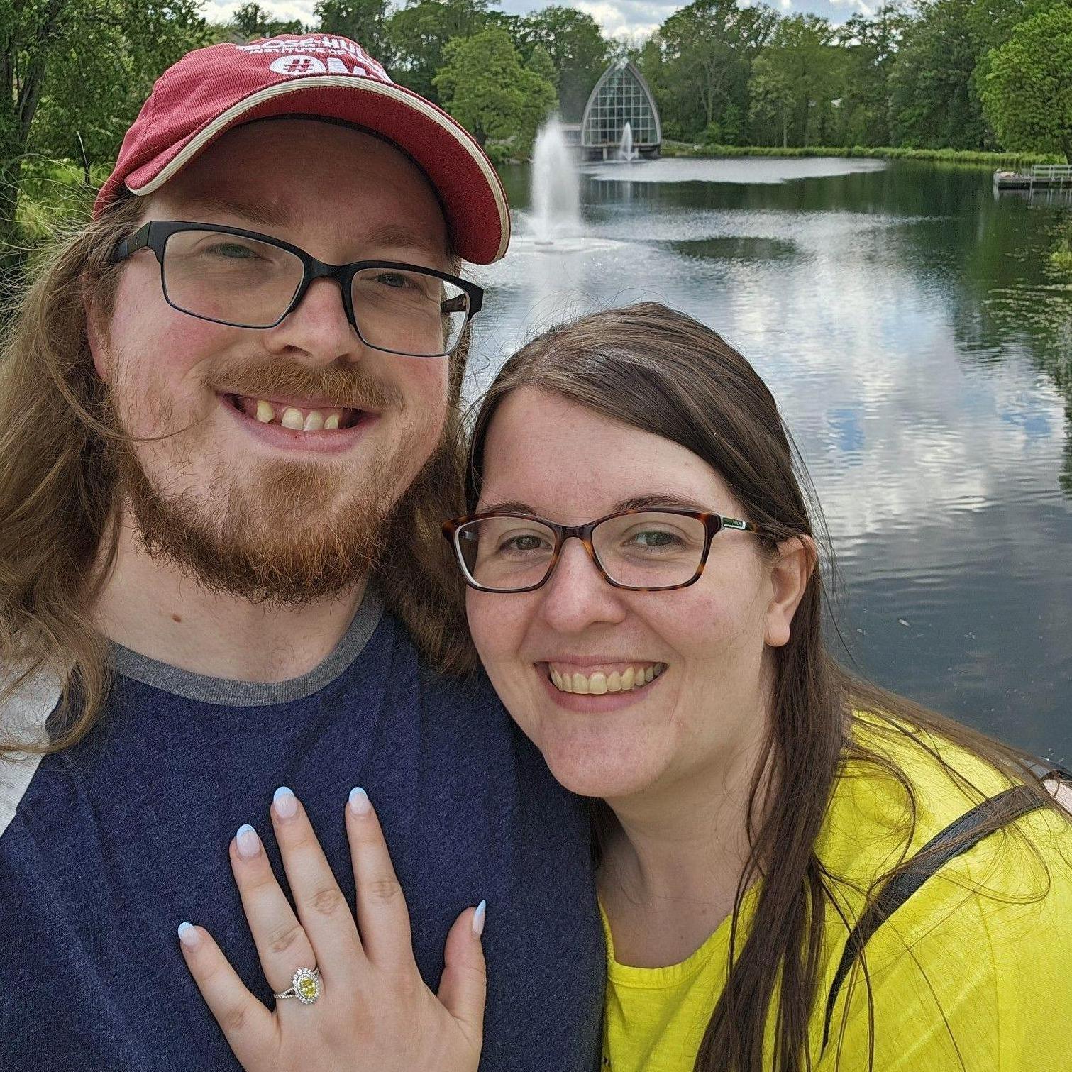 Finally getting to see Tyler's college and the chapel where we'll be getting married (in the background behind us)!