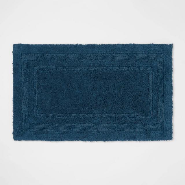 20"x34" Performance Cotton Reversible Bath Rug Teal - Threshold™