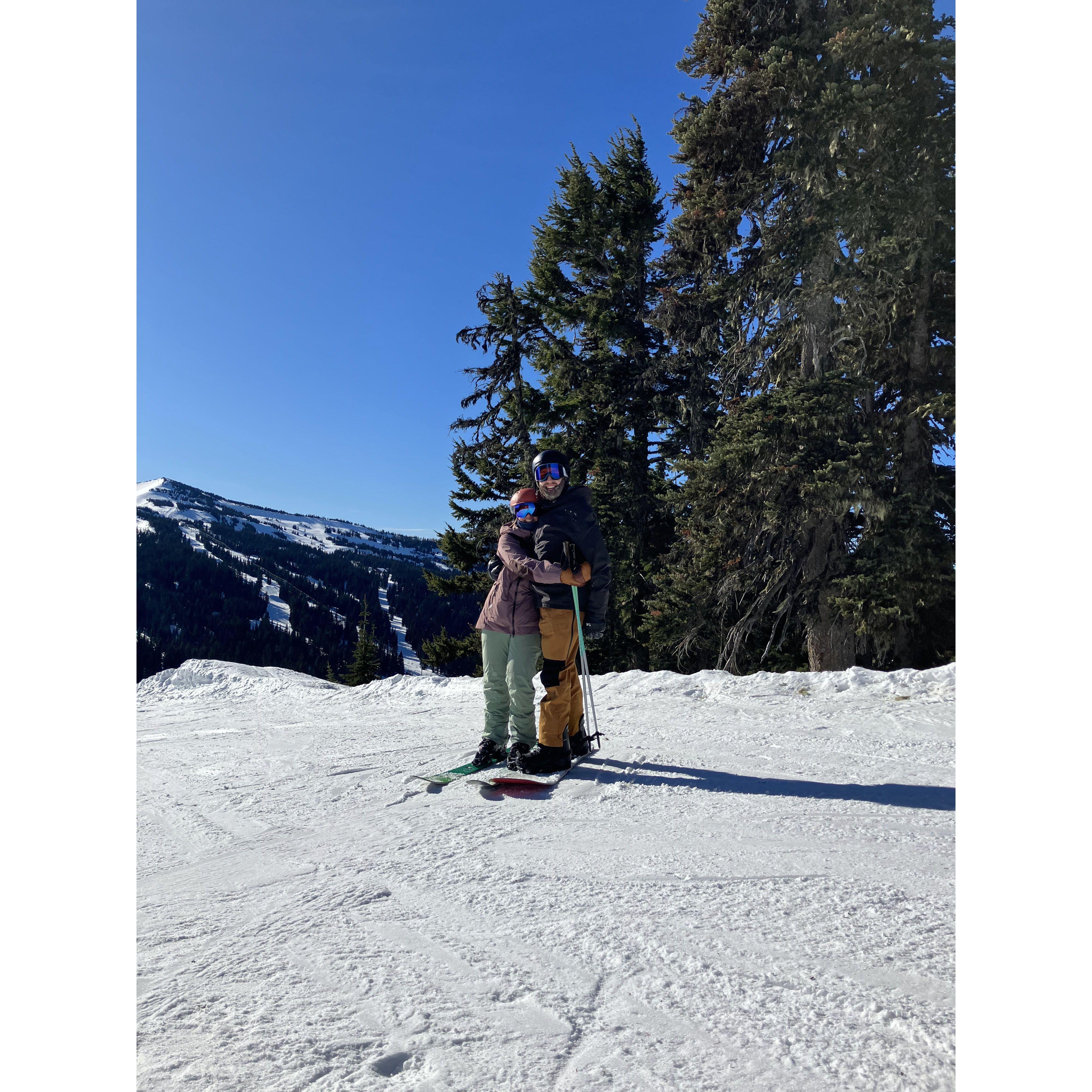 Skiing at White Pass (WA) in January of 2025