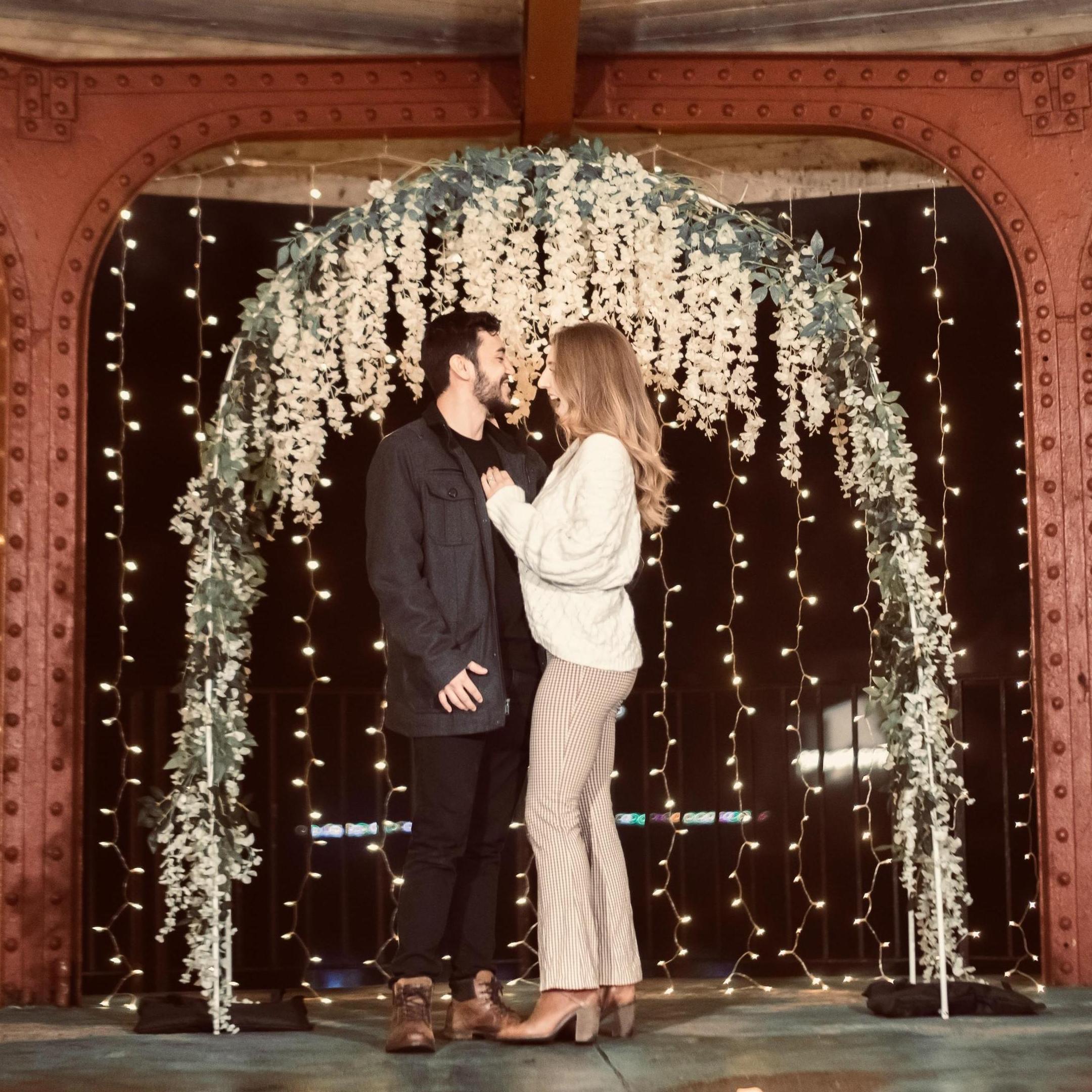 Seconds after Natalie said yes!